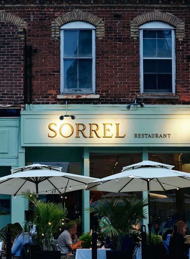 Sorrel Restaurant in Summerhill Toronto